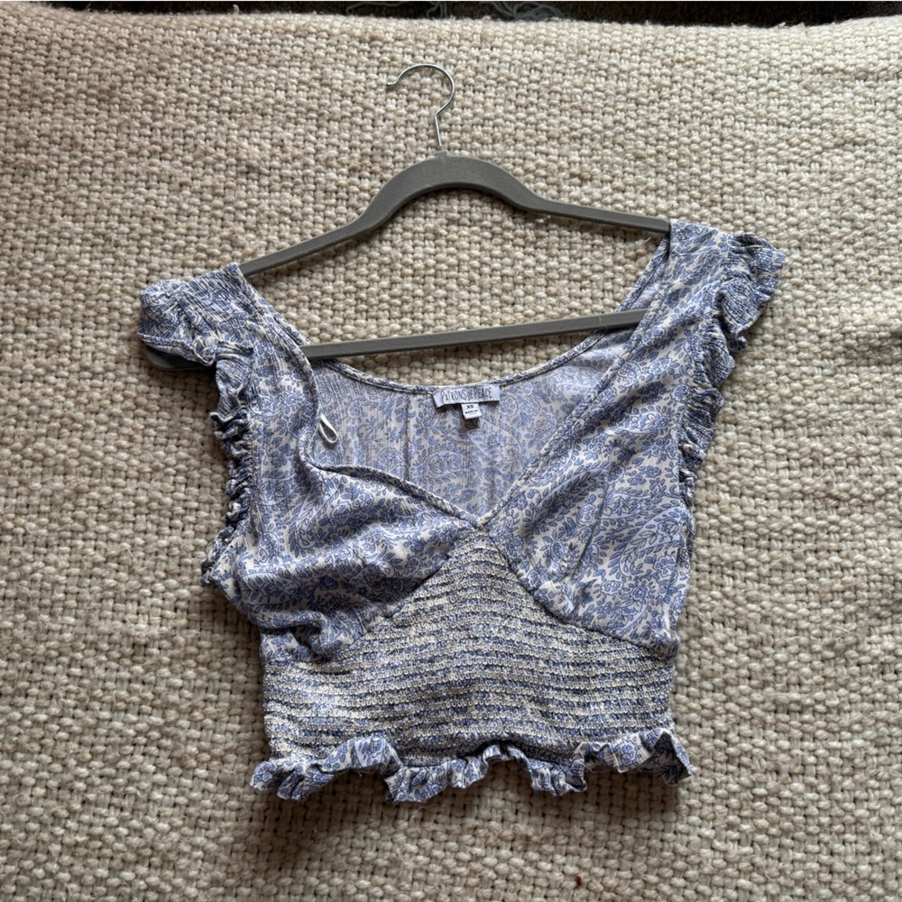 Patrons of Peace Lavender Patterned Blouse